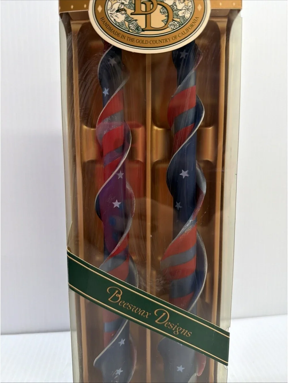 Vintage Beeswax Designs Taper Candles, 12